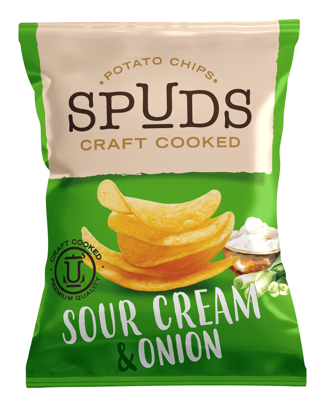 Spuds sour cream and onions