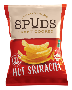 Spuds hot sriracha potato chips