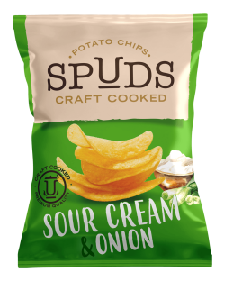 Spuds sour cream and onions
